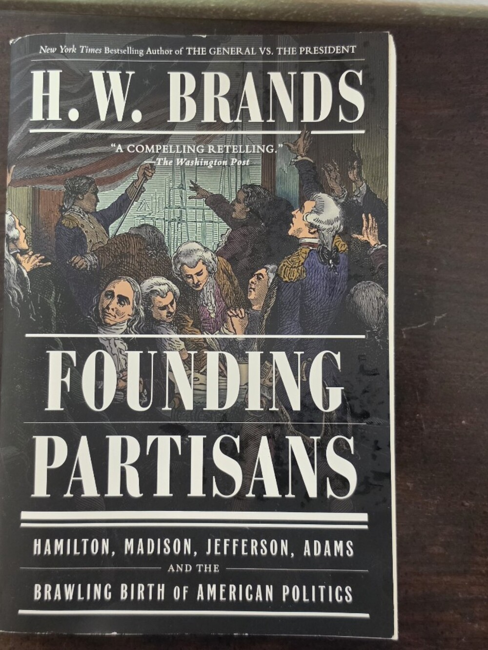 H.W. Brands "Founding Partisans" Hardcover Book - Black & Multicolor